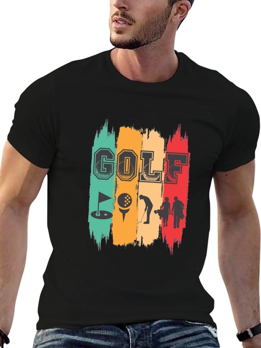 Golf Graphic T-Shirt - Retro Design