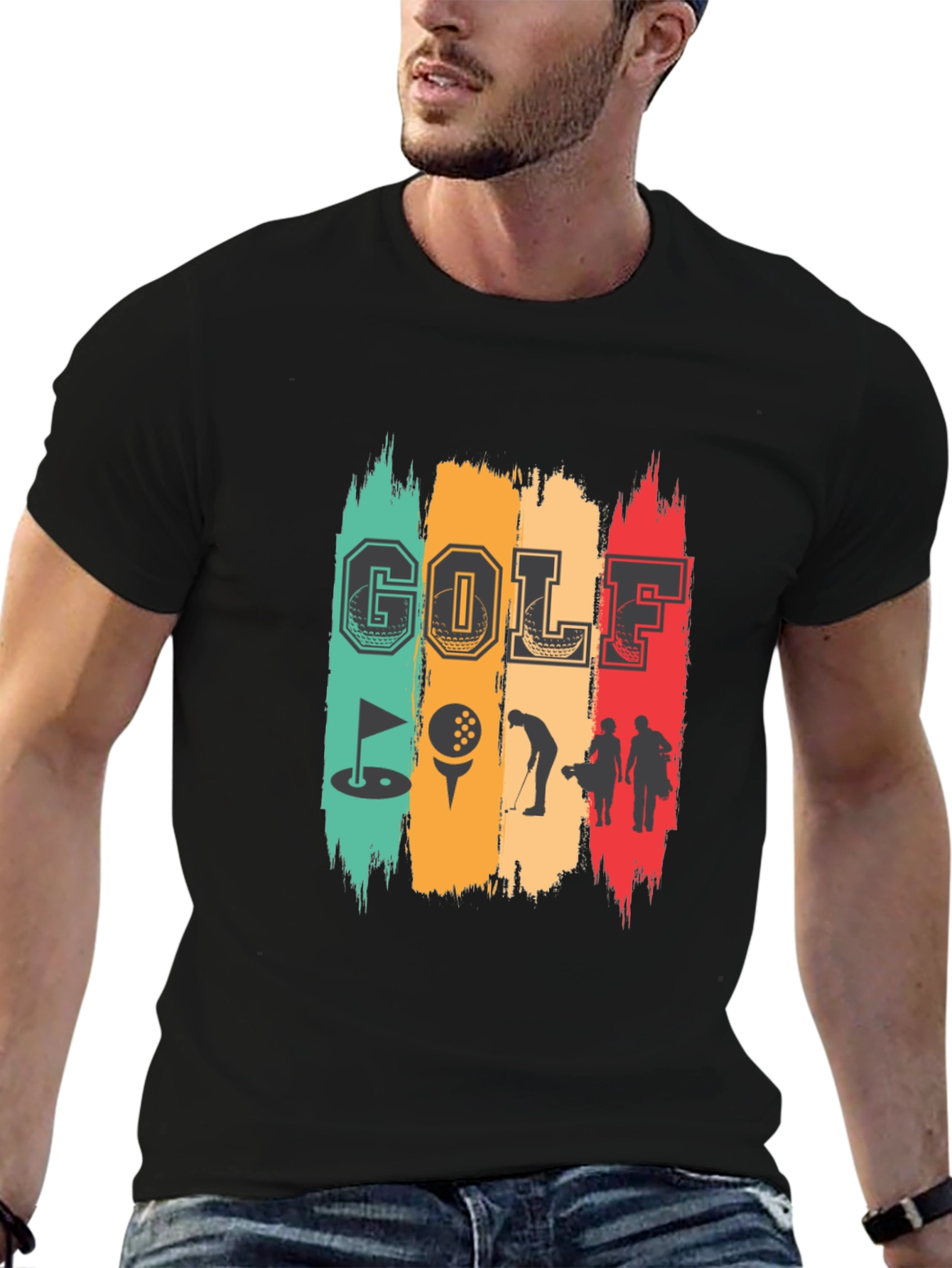 Golf Graphic T-Shirt - Retro Design