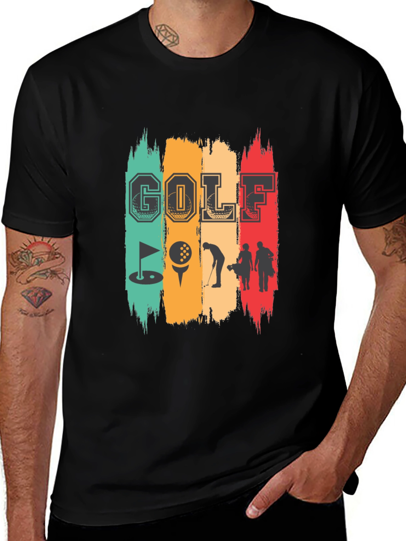 Golf Graphic T-Shirt - Retro Design