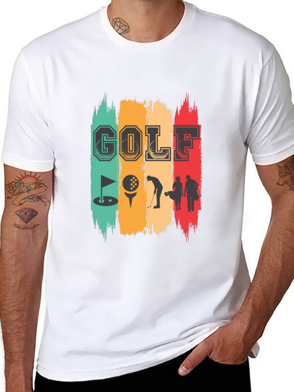 Golf Graphic T-Shirt - Retro Design