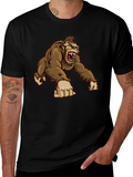 Mens Gorilla Graphic Tee - Black