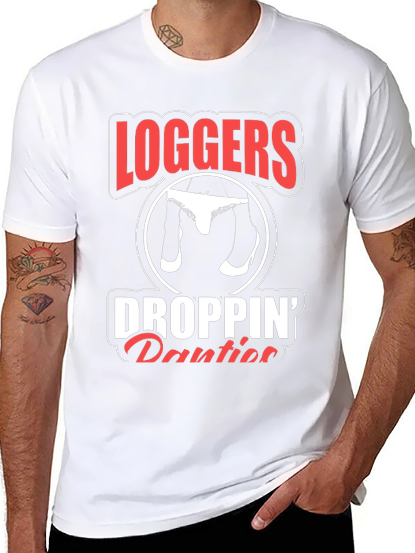 Loggers Droppin Panties Graphic Tee