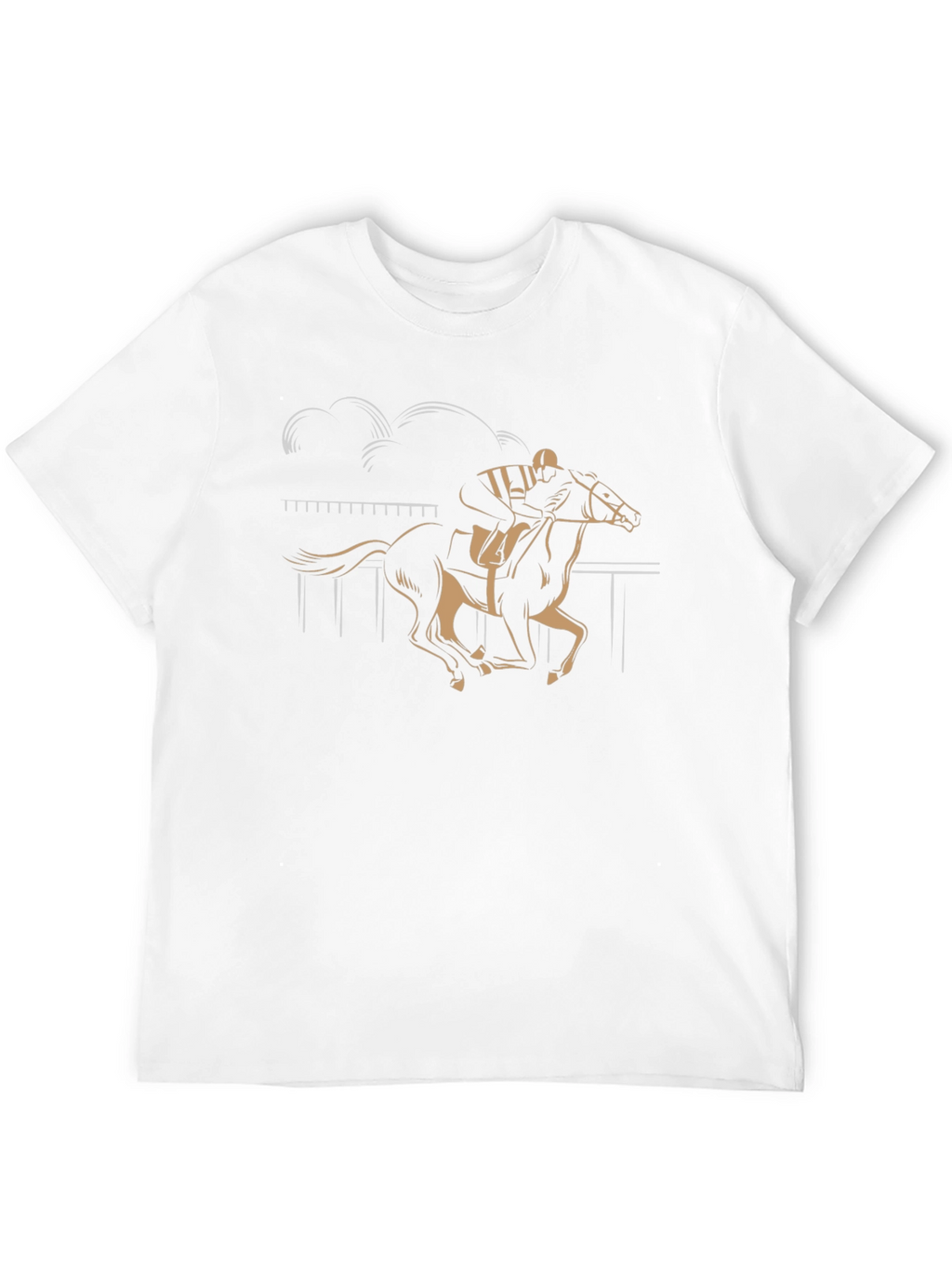 Horse Racing Graphic Tee - Black