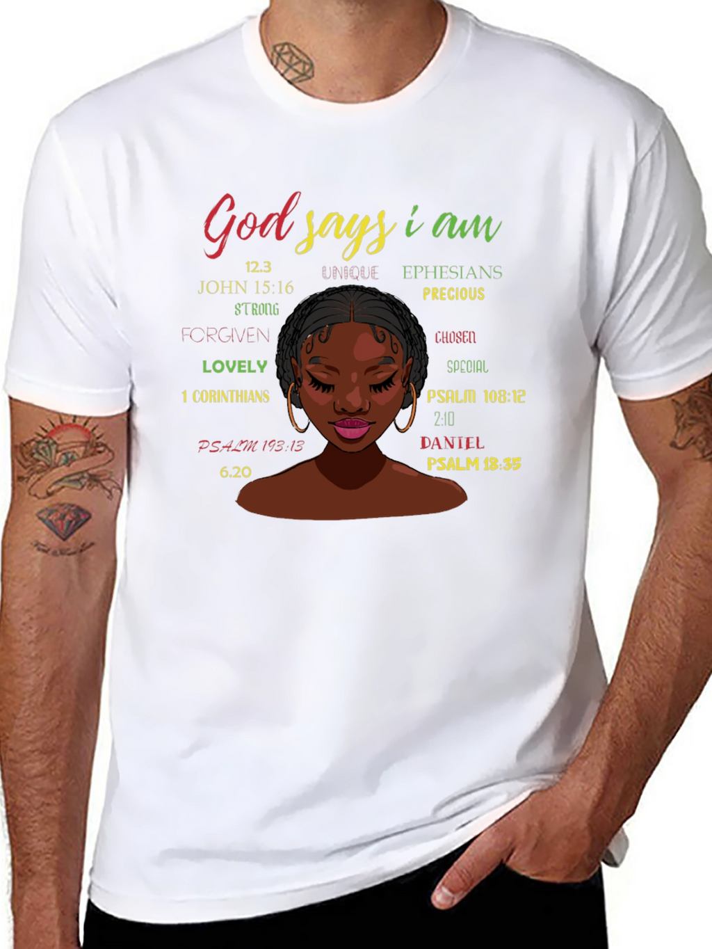 God Says I Am T-Shirt: Inspirational Christian Tee