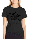 Bats the Chickens of the Cave Black T-Shirt
