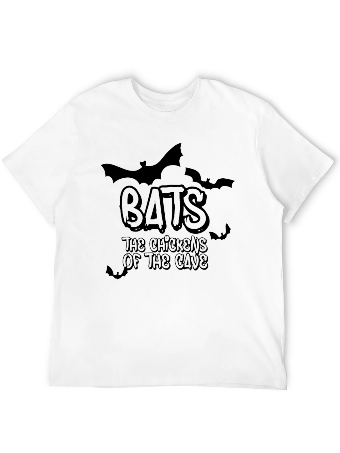 Bats the Chickens of the Cave Black T-Shirt