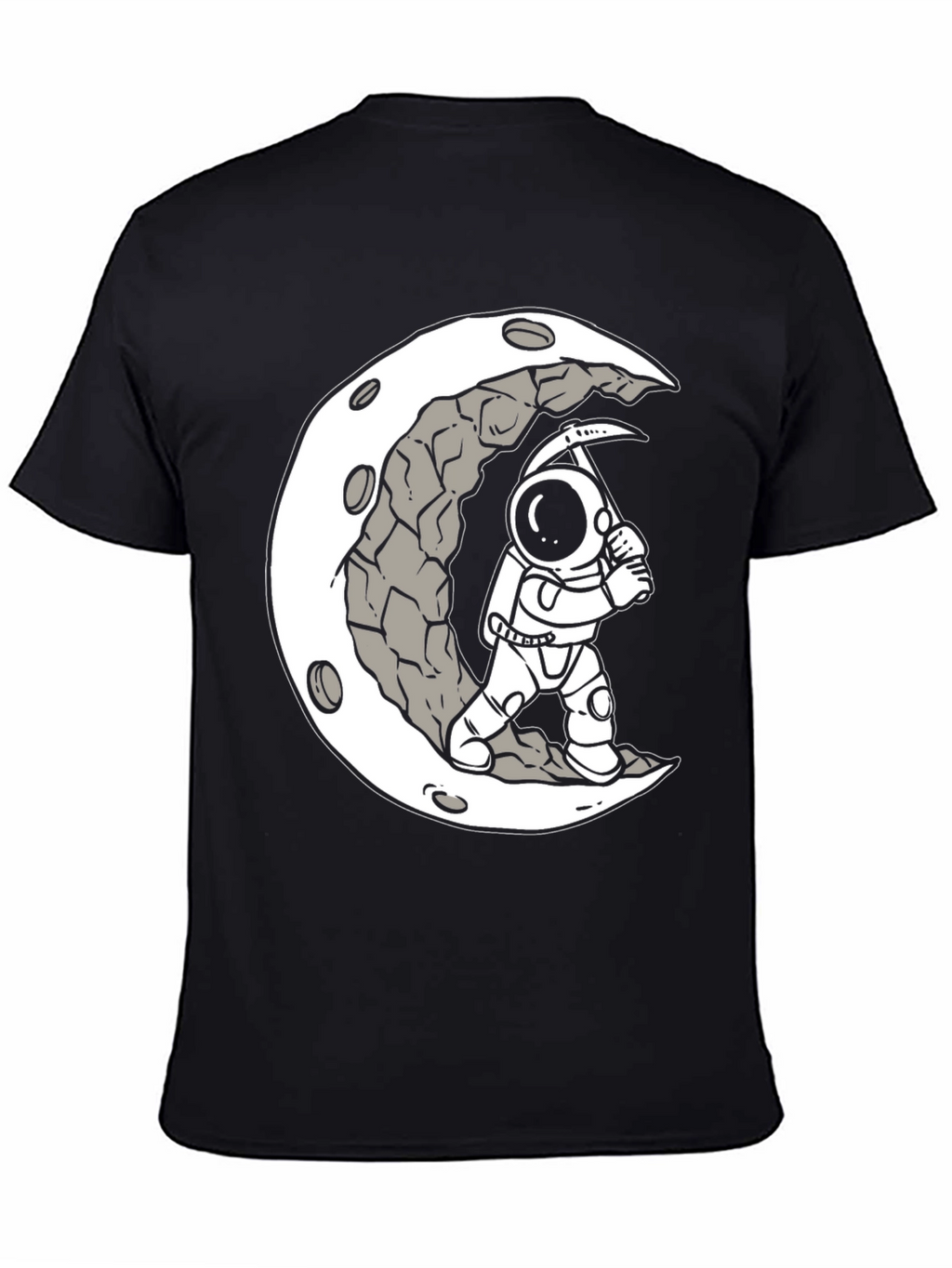 Moon Miner Graphic Tee - Astronaut T-Shirt