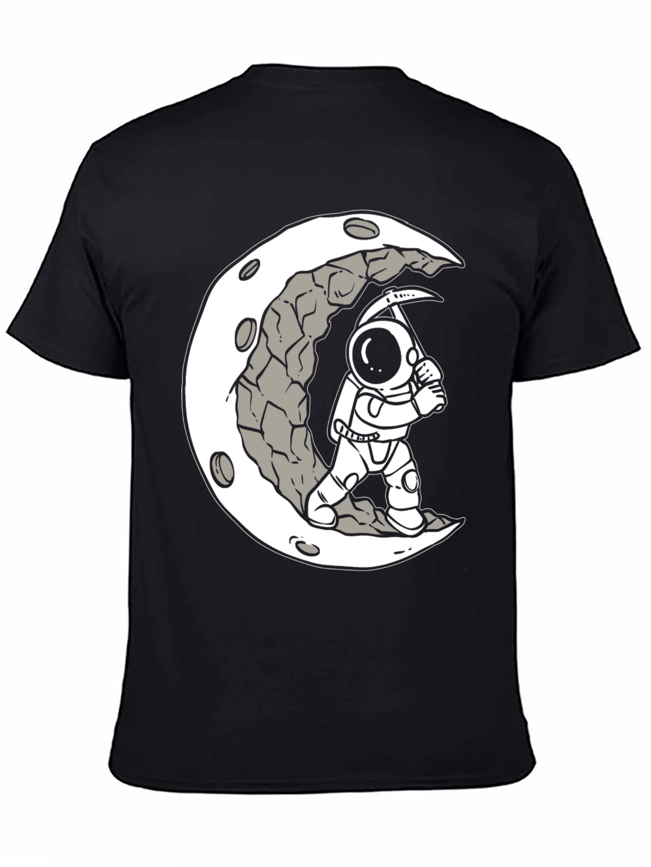 Moon Miner Graphic Tee - Astronaut T-Shirt