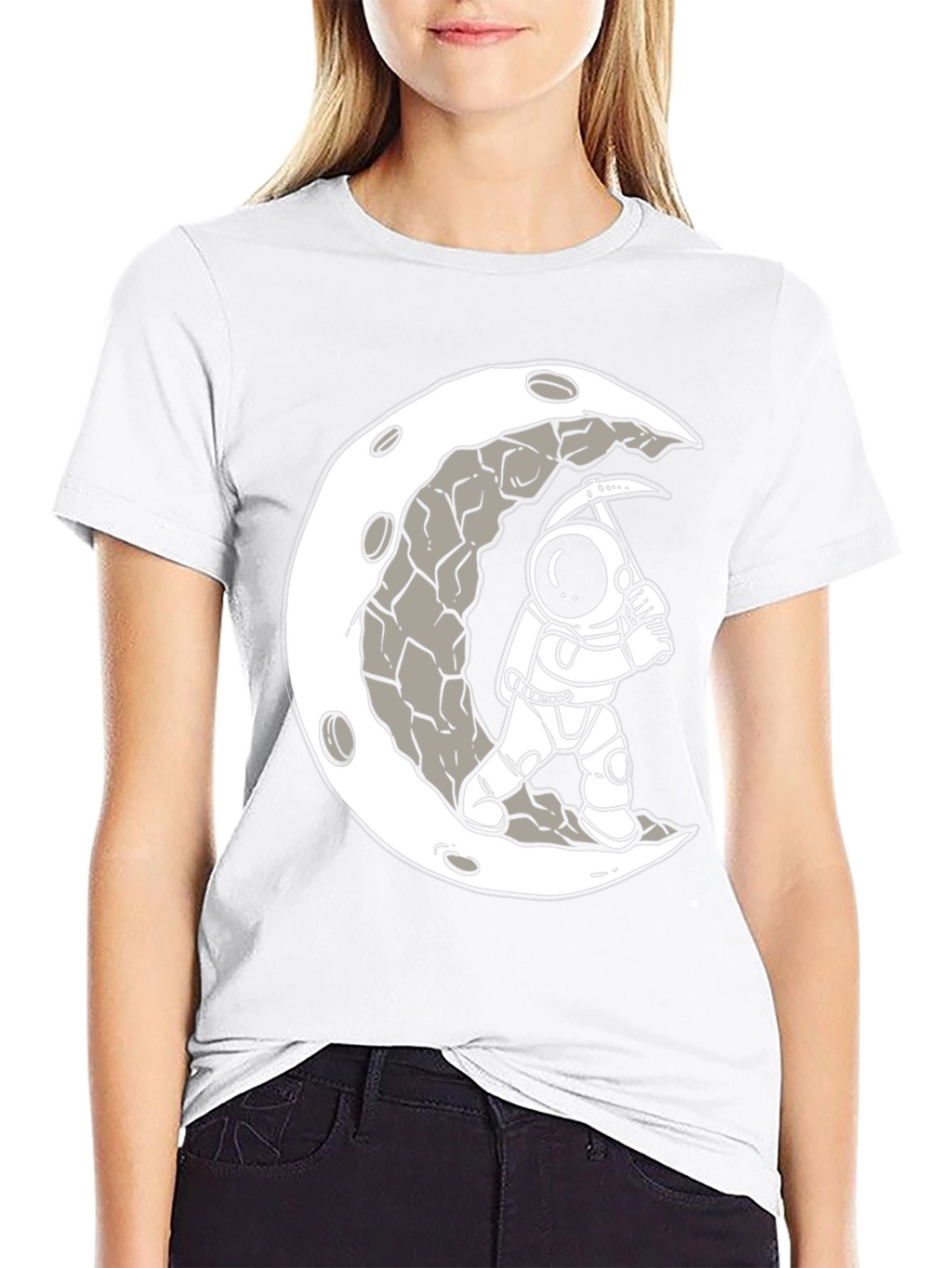 Moon Miner Graphic Tee - Astronaut T-Shirt