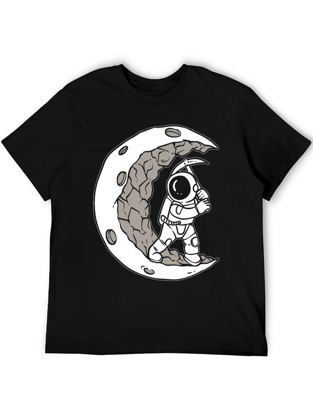 Moon Miner Graphic Tee - Astronaut T-Shirt