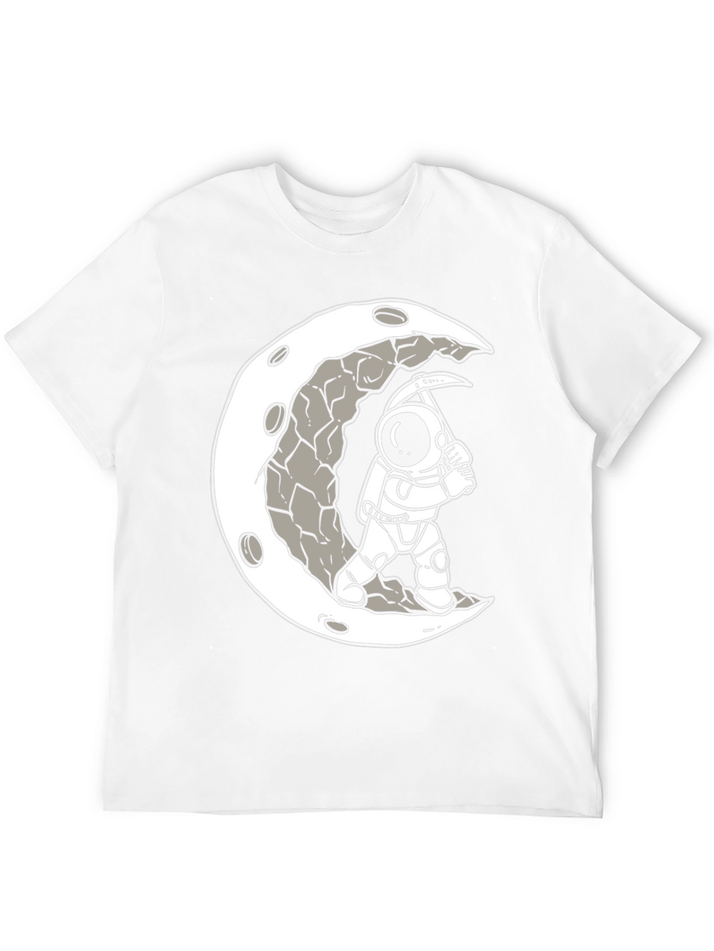 Moon Miner Graphic Tee - Astronaut T-Shirt