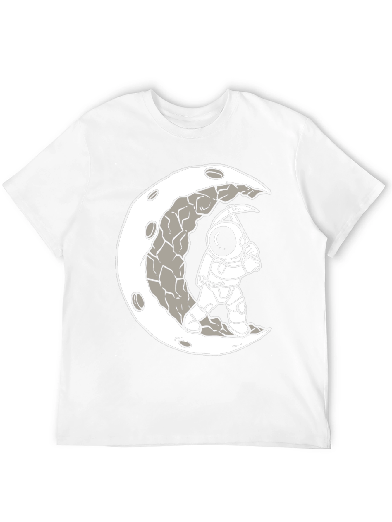 Moon Miner Graphic Tee - Astronaut T-Shirt