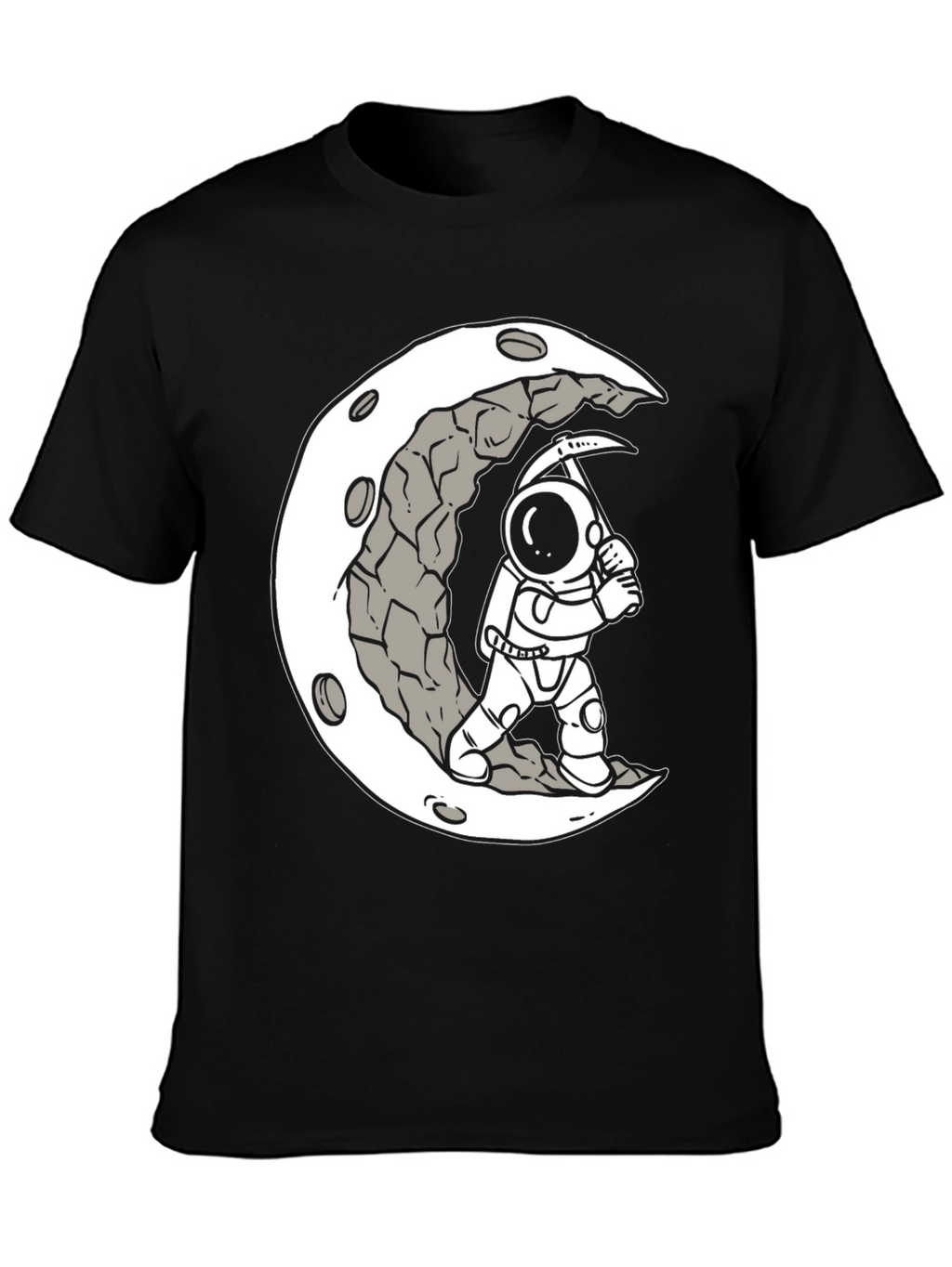 Moon Miner Graphic Tee - Astronaut T-Shirt