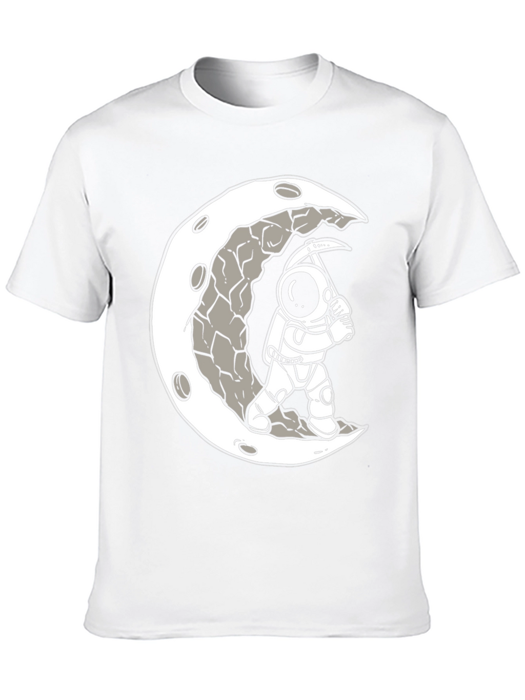 Moon Miner Graphic Tee - Astronaut T-Shirt