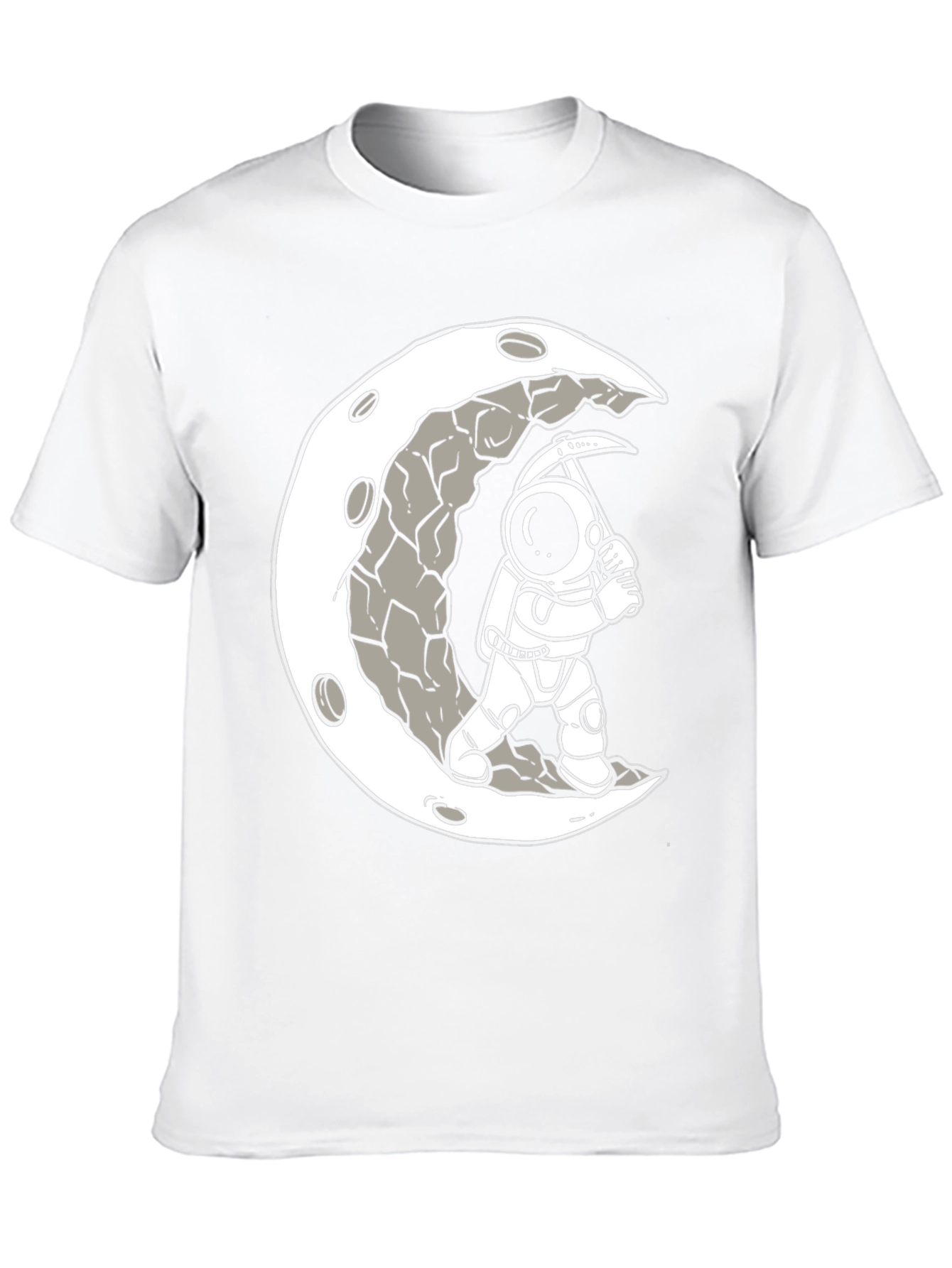 Moon Miner Graphic Tee - Astronaut T-Shirt