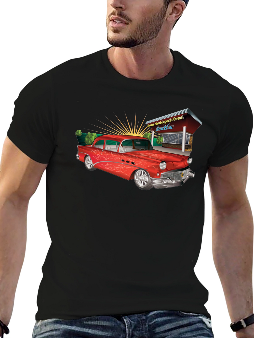 Classic Car T-Shirt - Retro Style