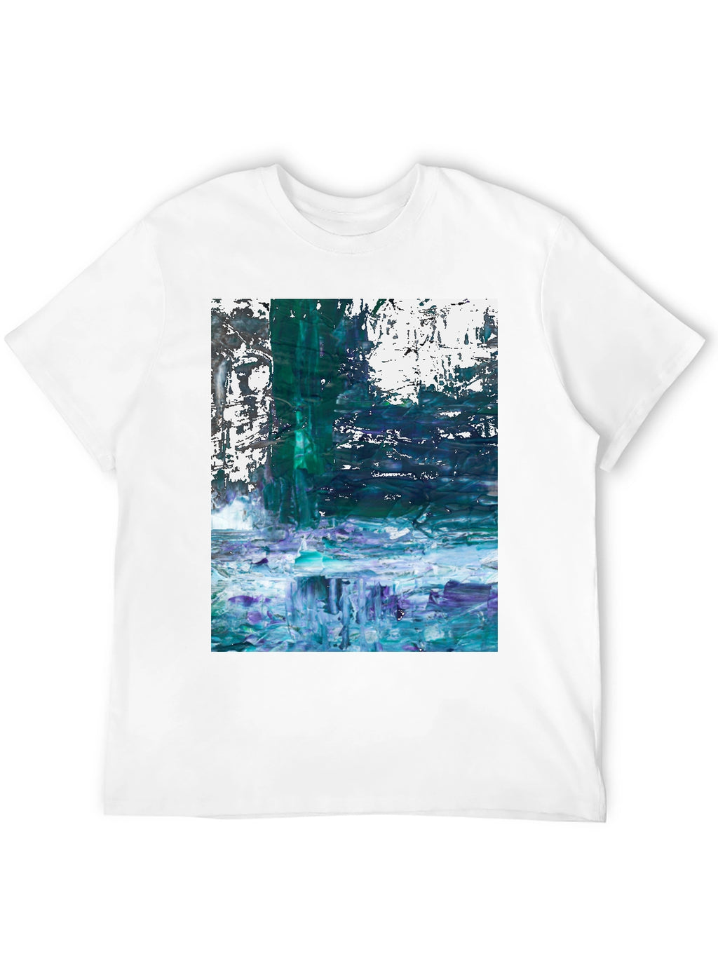 Abstract Art Mens Black T-Shirt