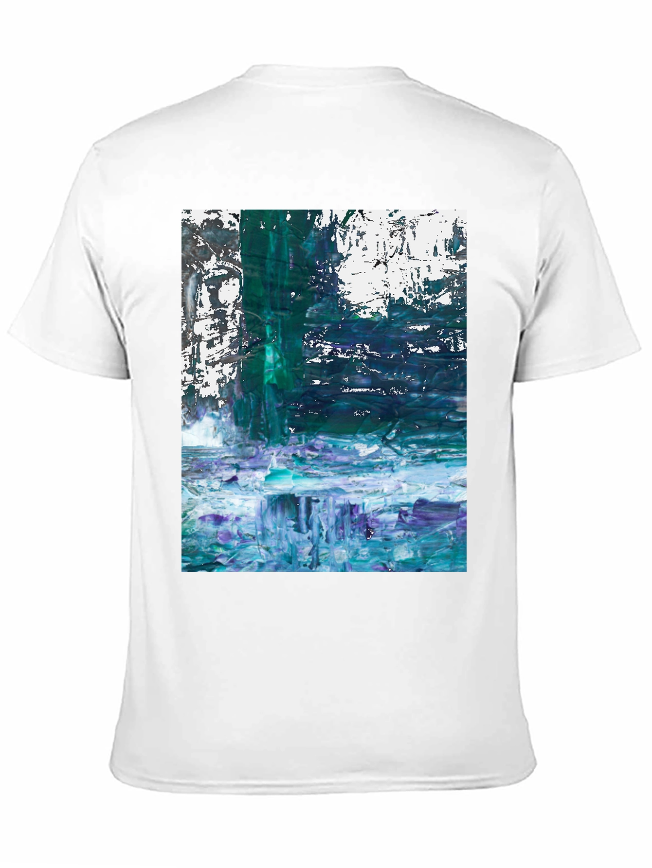 Abstract Art Mens Black T-Shirt