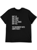 Dont Lie Black Graphic Tee