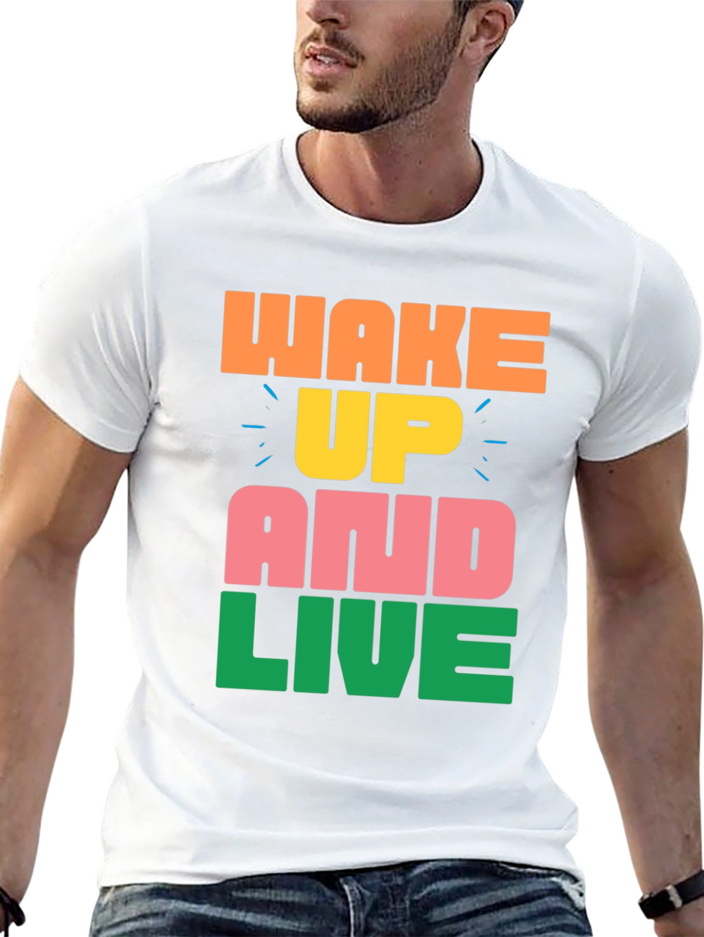Wake Up and Live Graphic Tee