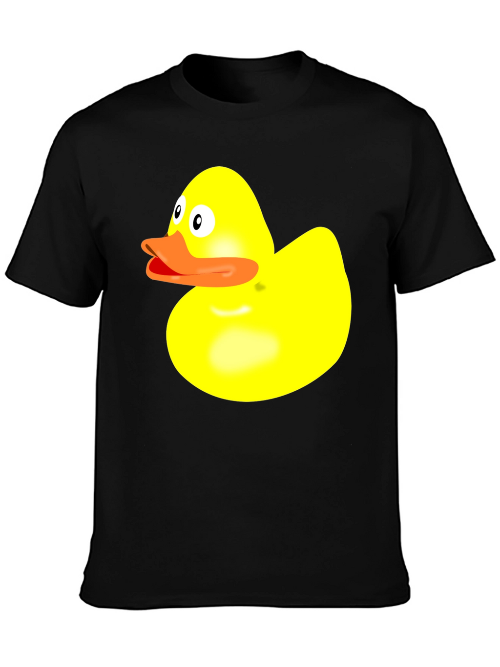 Duck Graphic Tee - Quirky Black Cotton T-Shirt