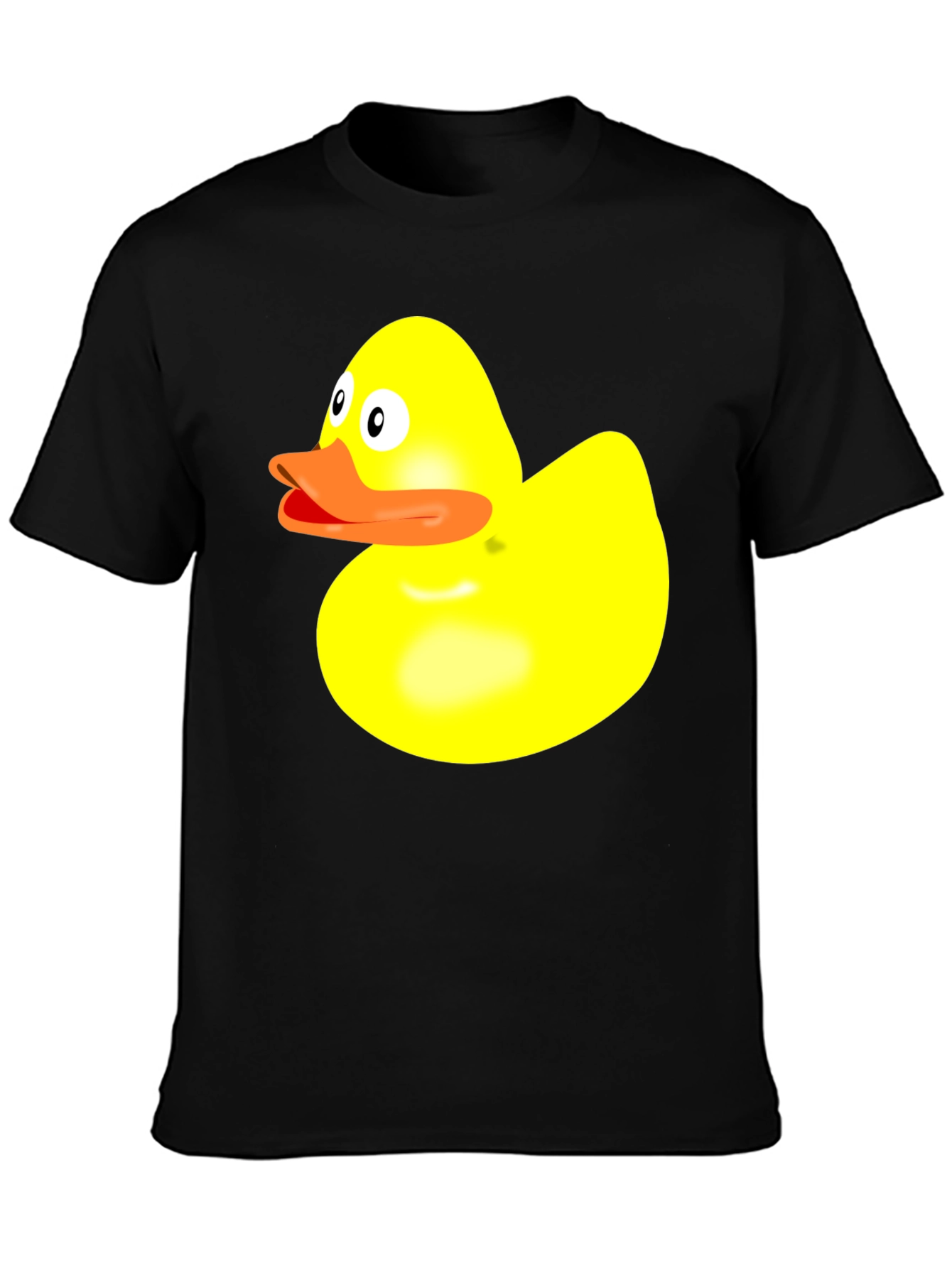Duck Graphic Tee - Quirky Black Cotton T-Shirt