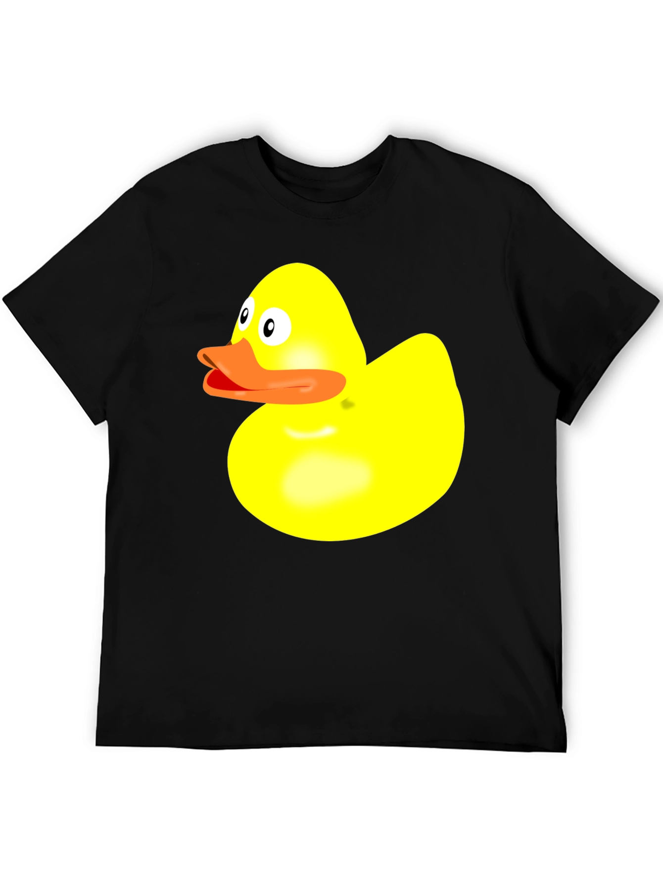 Duck Graphic Tee - Quirky Black Cotton T-Shirt