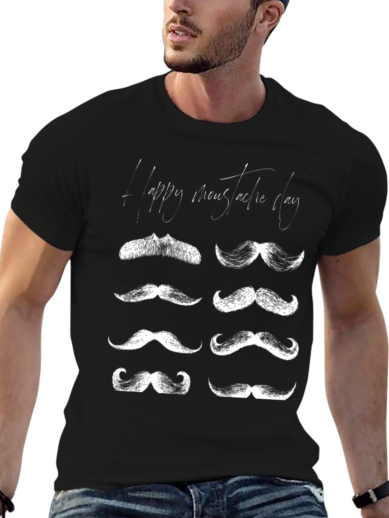 Moustache Day Graphic Tee