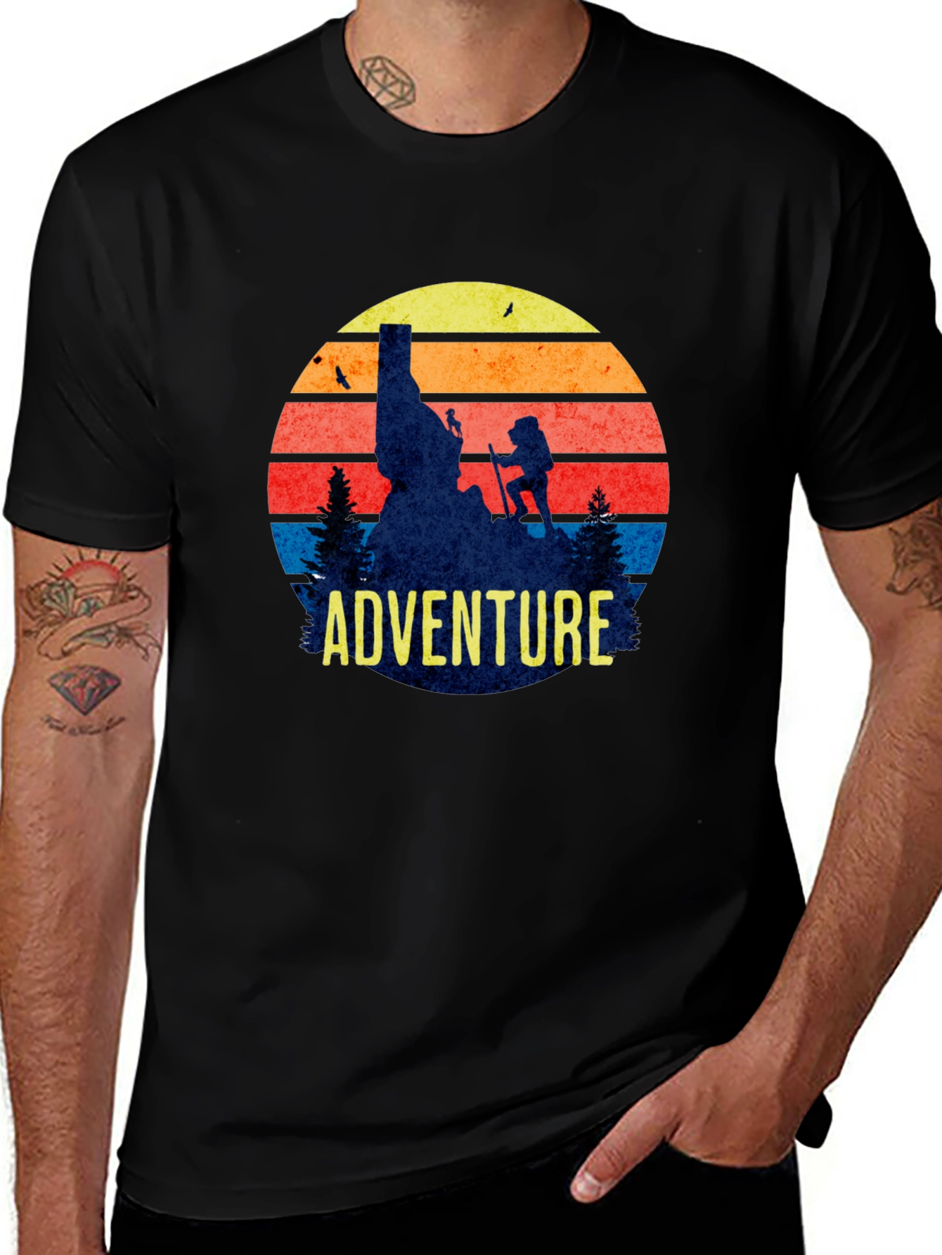 Adventure Awaits Graphic Tee - Outdoor Hiking T-Shirt