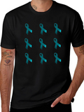 Teal Ribbon T-Shirt - Awareness & Support