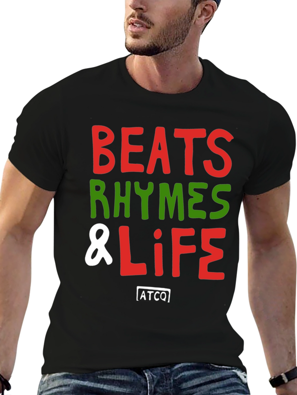 Beats Rhymes & Life Crew Neck T-Shirt