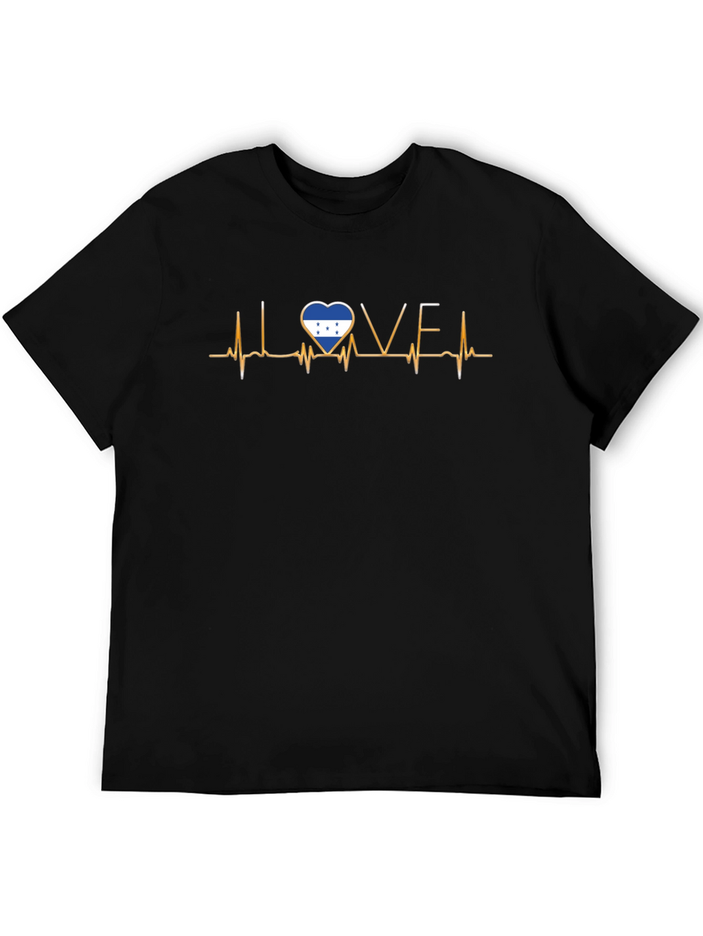 Honduras Flag Heartbeat Love T-Shirt