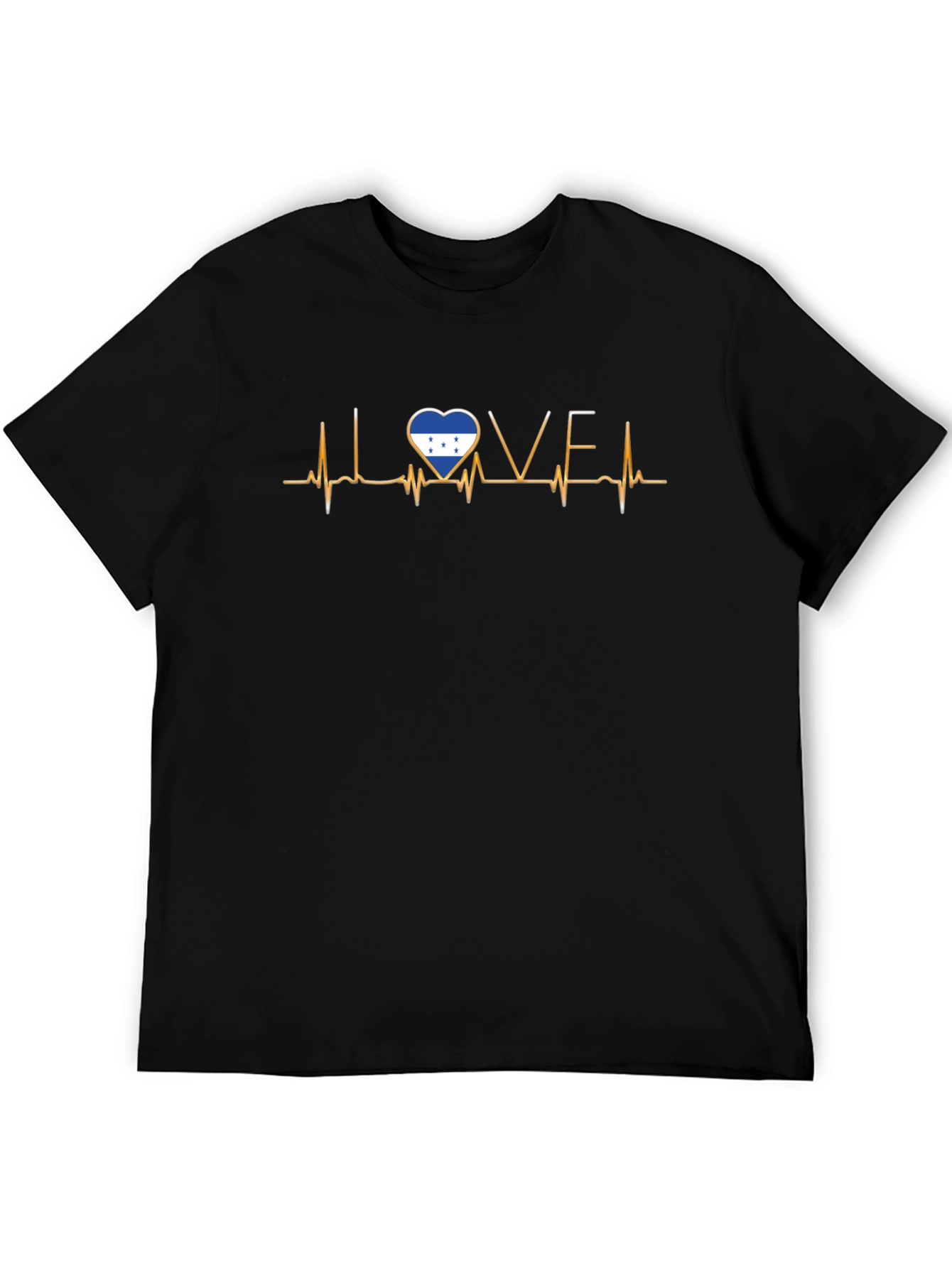 Honduras Flag Heartbeat Love T-Shirt
