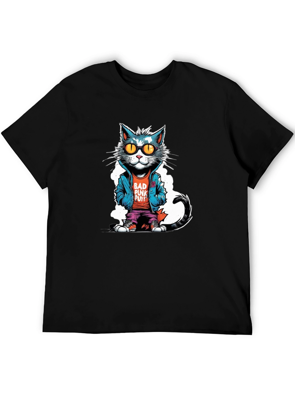 Bad Punk Putter Cat T-Shirt