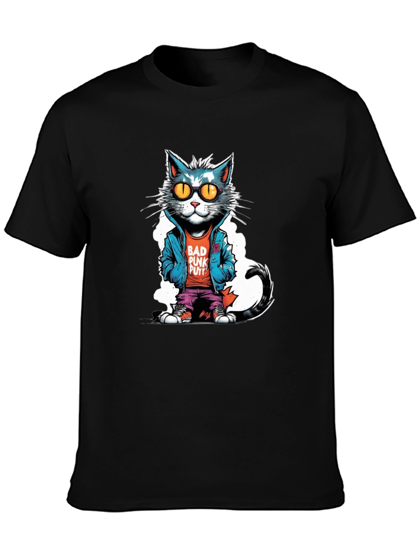 Bad Punk Putter Cat T-Shirt