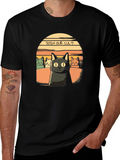 Join Our Cult! Cat Graphic Black T-Shirt
