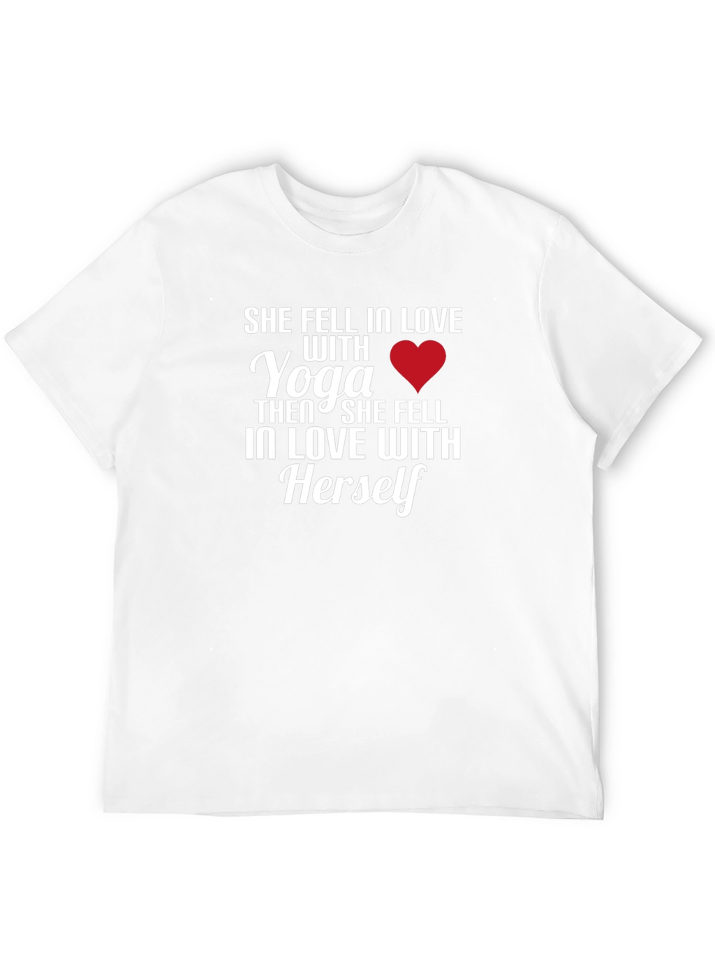 Yoga Lover Graphic Tee: She Fell In Love