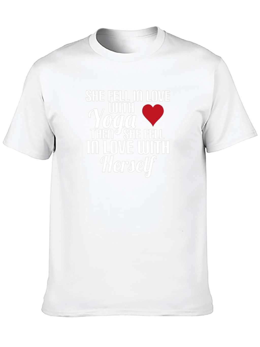 Yoga Lover Graphic Tee: She Fell In Love