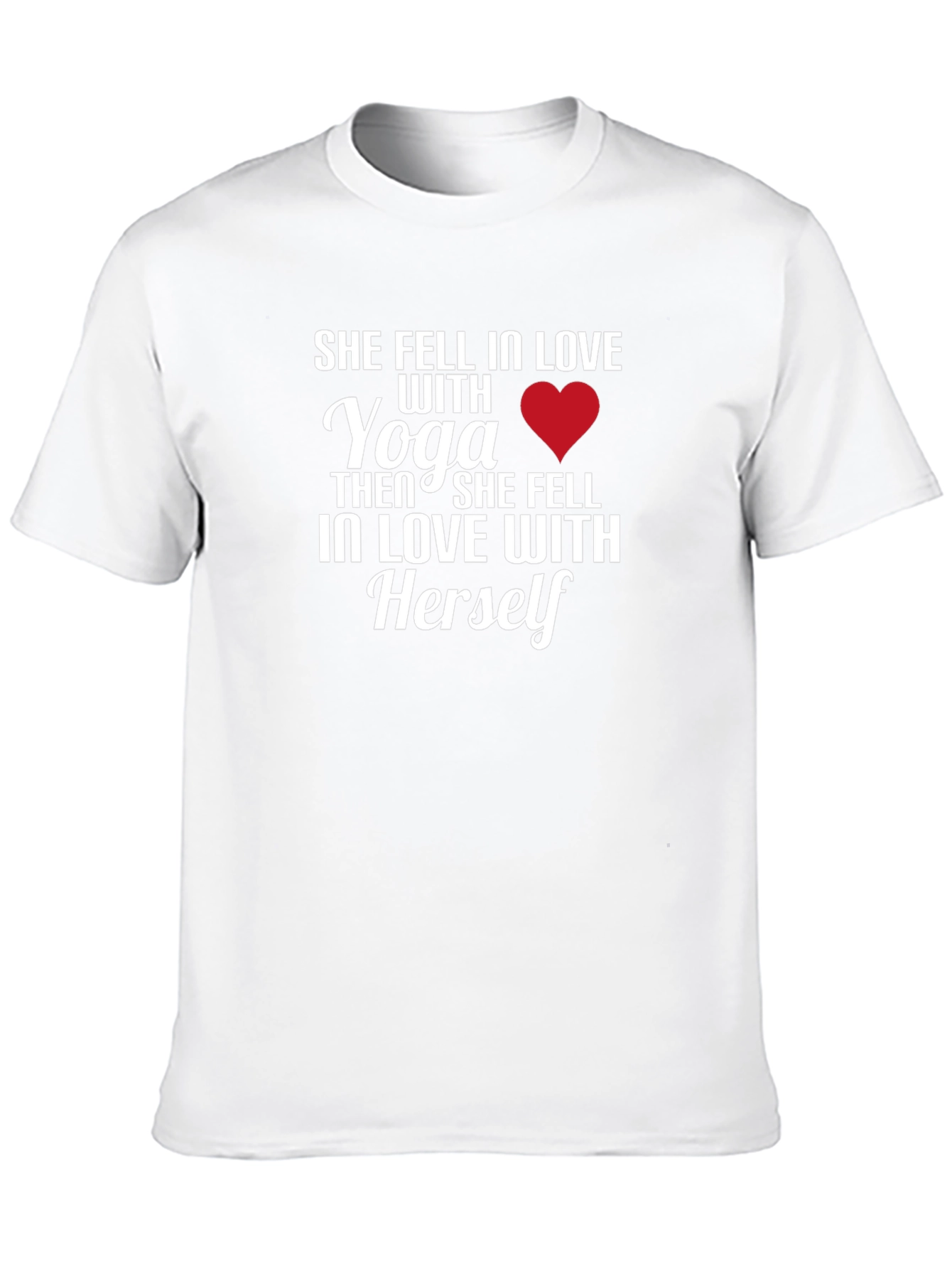 Yoga Lover Graphic Tee: She Fell In Love