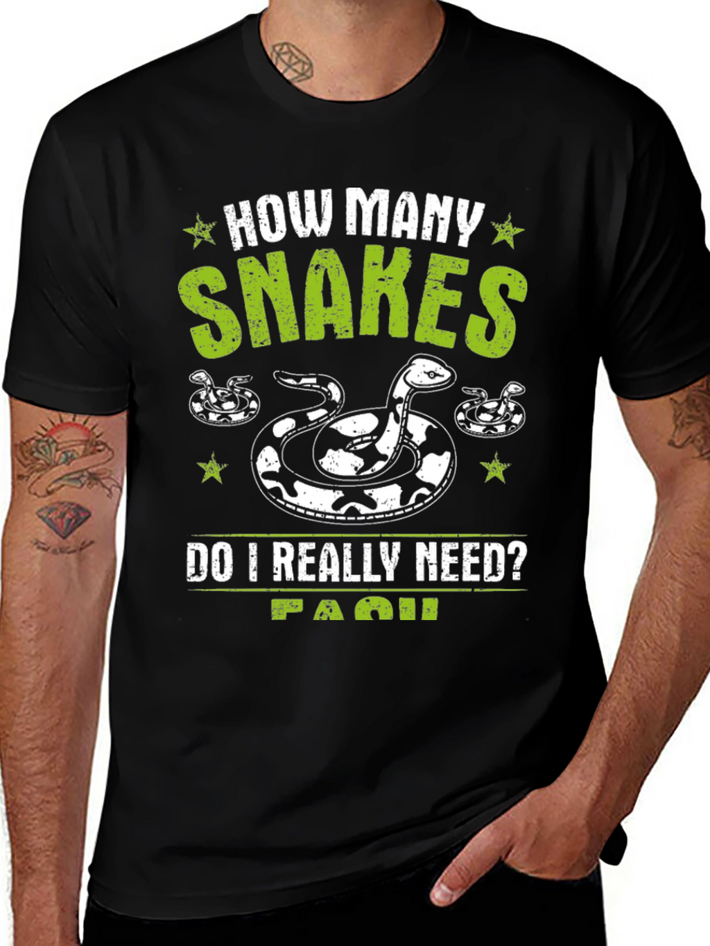 Snakes Graphic T-Shirt - Novelty Reptile Lover Tee