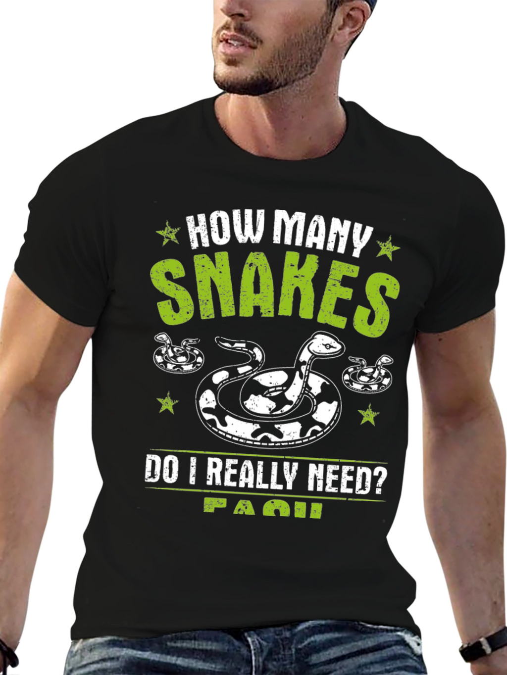 Snakes Graphic T-Shirt - Novelty Reptile Lover Tee