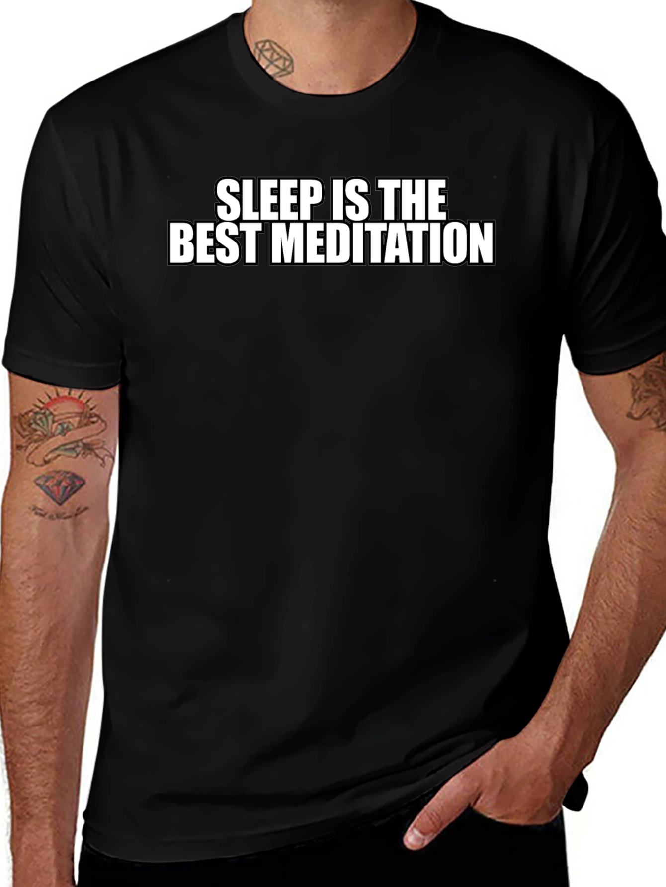 Sleep is the Best Meditation Graphic Tee