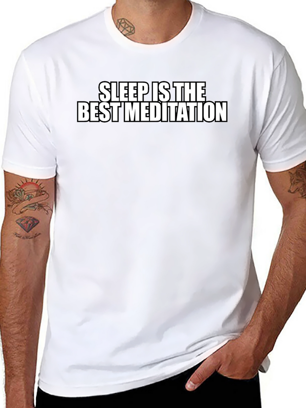 Sleep is the Best Meditation Graphic Tee