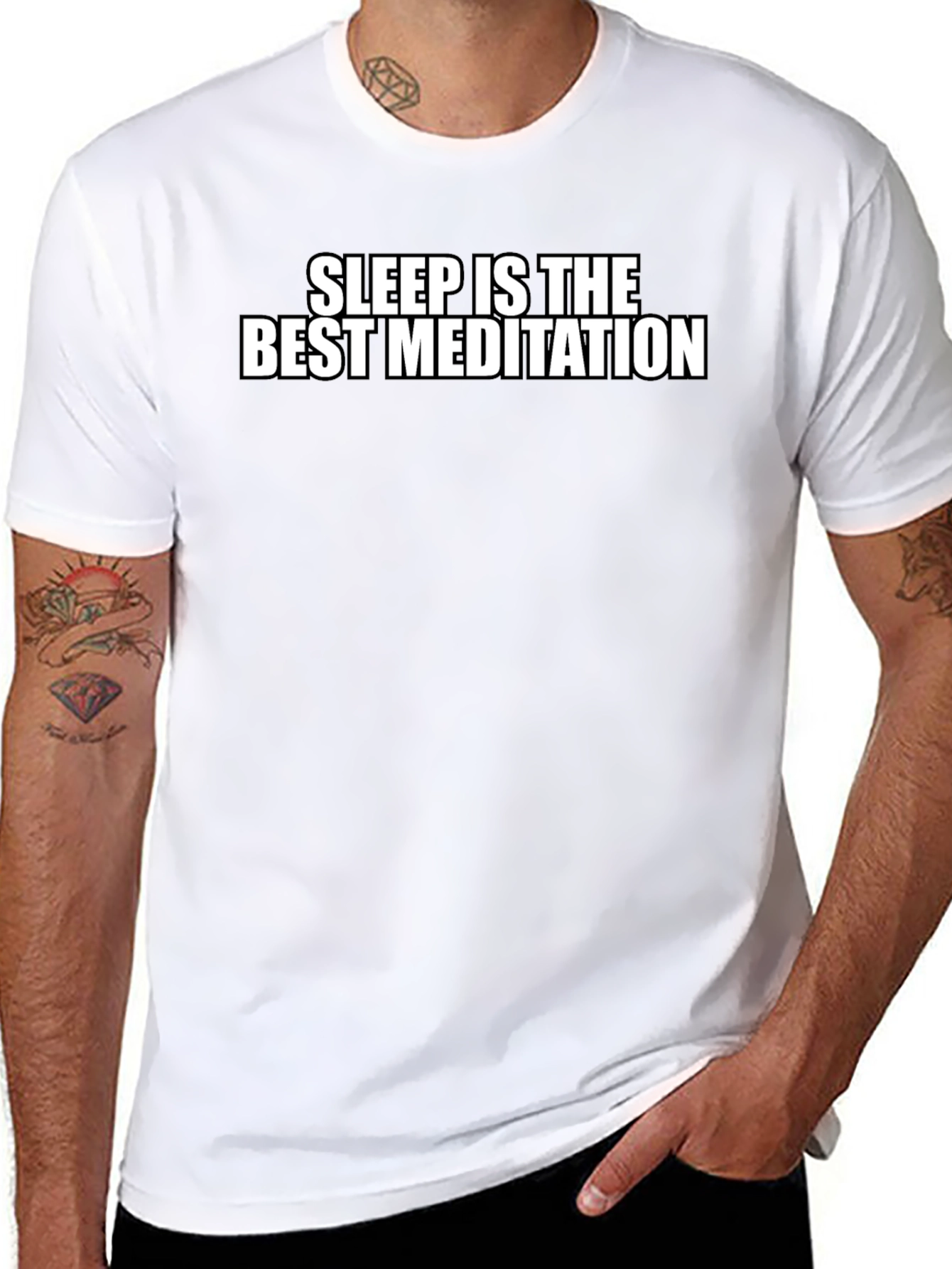 Sleep is the Best Meditation Graphic Tee