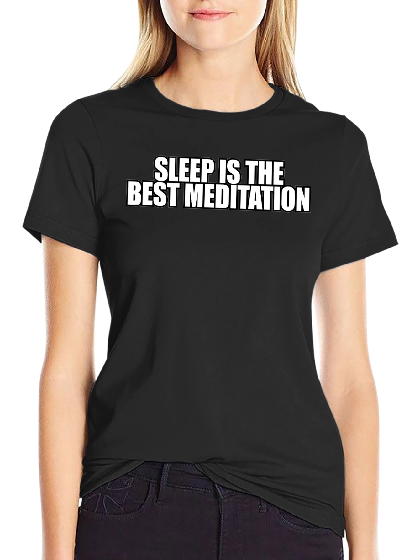 Sleep is the Best Meditation Graphic Tee