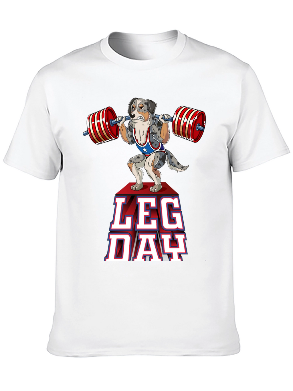 Dog Leg Day T-Shirt - Weightlifting Workout Tee