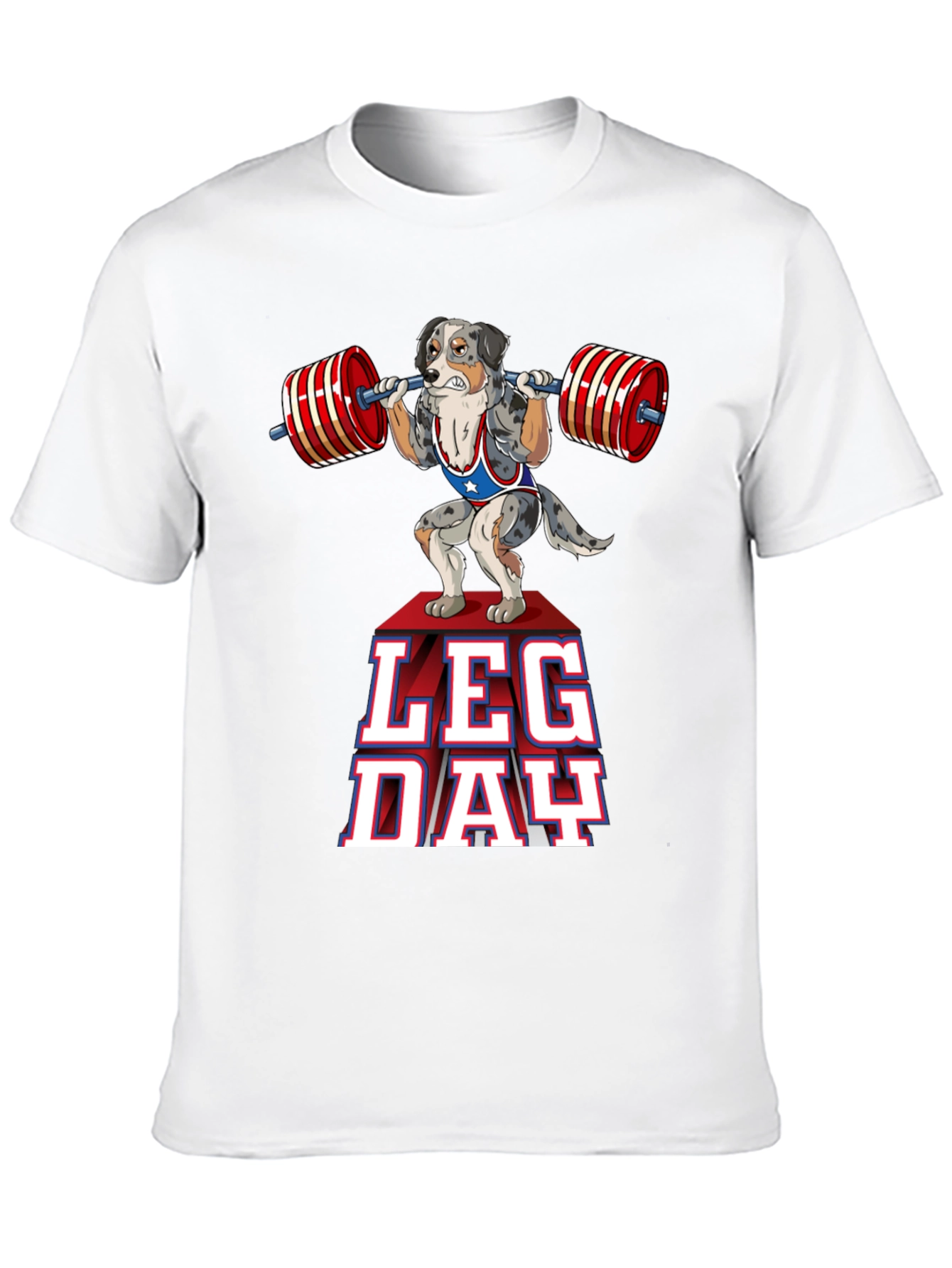 Dog Leg Day T-Shirt - Weightlifting Workout Tee