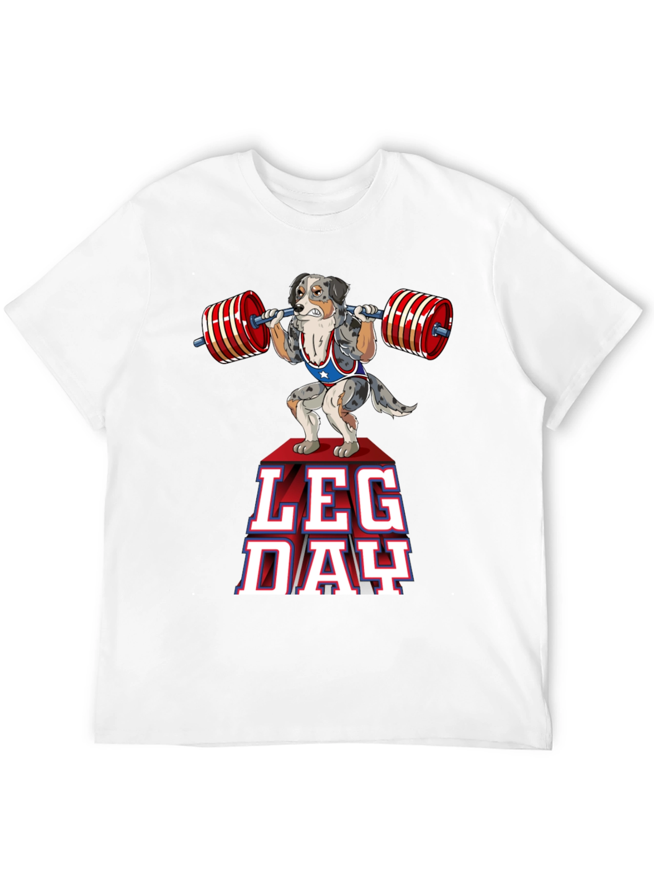 Dog Leg Day T-Shirt - Weightlifting Workout Tee