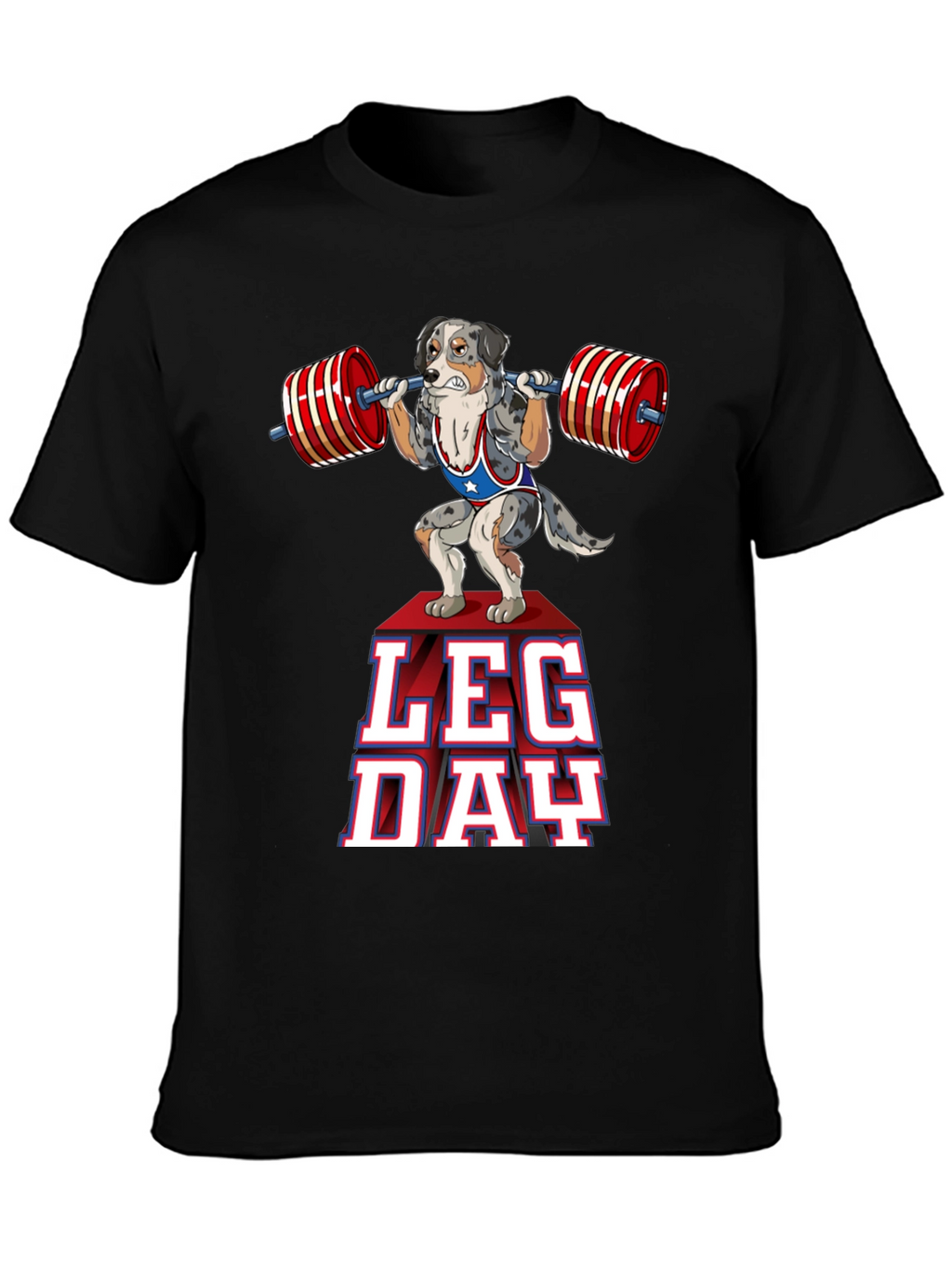 Dog Leg Day T-Shirt - Weightlifting Workout Tee