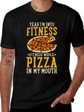Funny Pizza Fitness T-Shirt